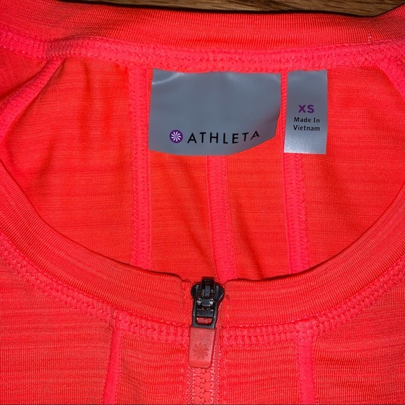 Athleta Pacifica Orange Contoured UPF+ Rashguard Size XS - Picture 5 of 7